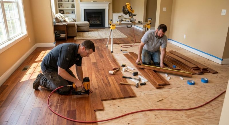 Cherry Floor Installation in Pageland, SC