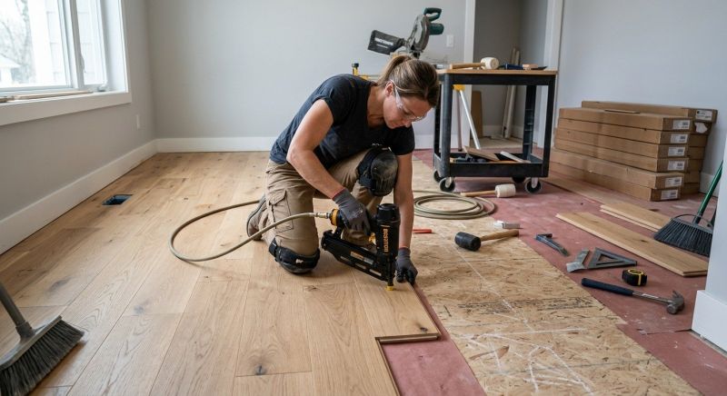 Hardwood Floor Installation in Monroe, NC