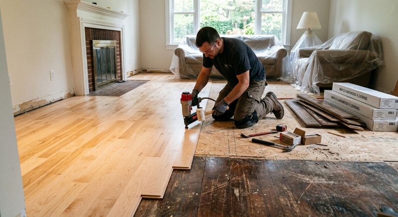 Maple Flooring Installation in Lancaster County, SC