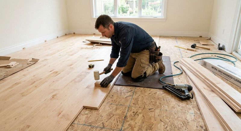 Maple Flooring Installation in Lancaster, SC