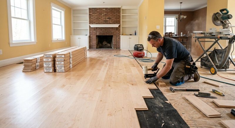 Maple Flooring Installation in Union County, NC