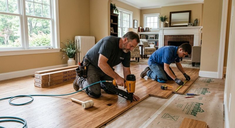 Oak Floor Installation in Lancaster County, SC