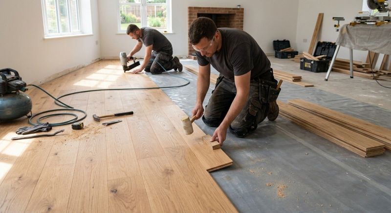 Oak Floor Installation in Matthews, NC