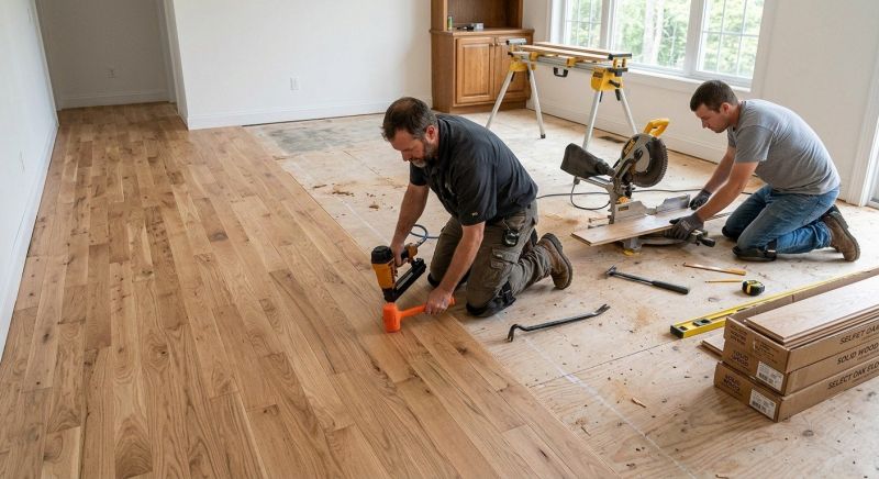 Oak Floor Installation in Pageland, SC