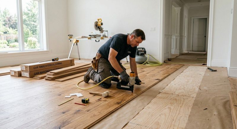 Oak Floor Installation in Pageland, SC