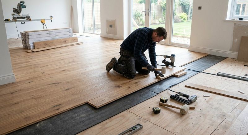 Teak Flooring Installation in Waxhaw, NC