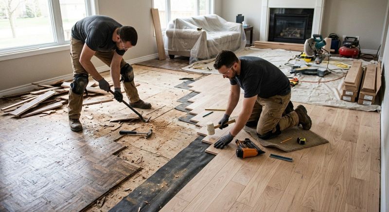 Wood Floor Replacement in Lancaster County, SC