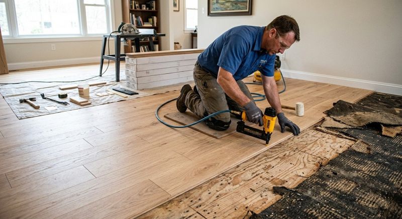 Wood Floor Replacement in Union County, NC